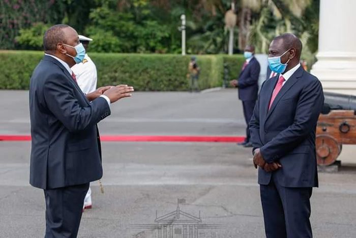File image of President Uhuru Kenyatta with Deputy President William Ruto