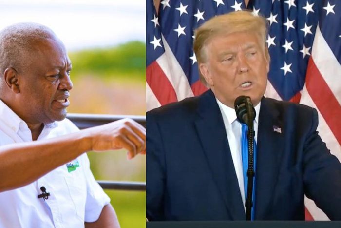 John Dramani Mahama and Donald Trump