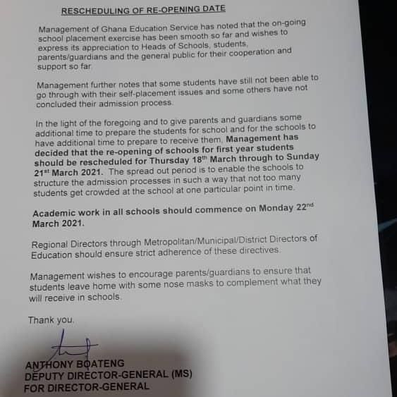 GES statement