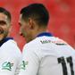 Icardi (L) netted a hat-trick as PSG cruised into the last four