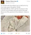 Pastor Chris' post
