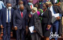 John Mahama and NDC members in court