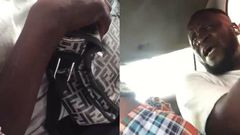Drama in moving car as man beats lady for filming him while he masturbated next to her