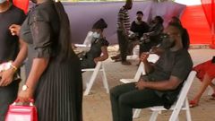 Gloria Sarfo mourns with Eddie Nartey to pay final respect to late wife (video)