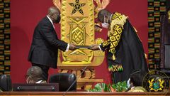 President Nana Addo Dankwa Akufo-Addo with Alban Bagbin