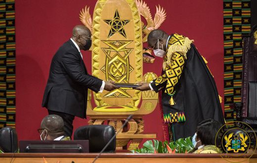 President Nana Addo Dankwa Akufo-Addo with Alban Bagbin