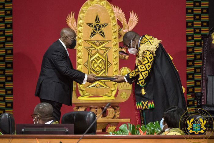 President Nana Addo Dankwa Akufo-Addo with Alban Bagbin