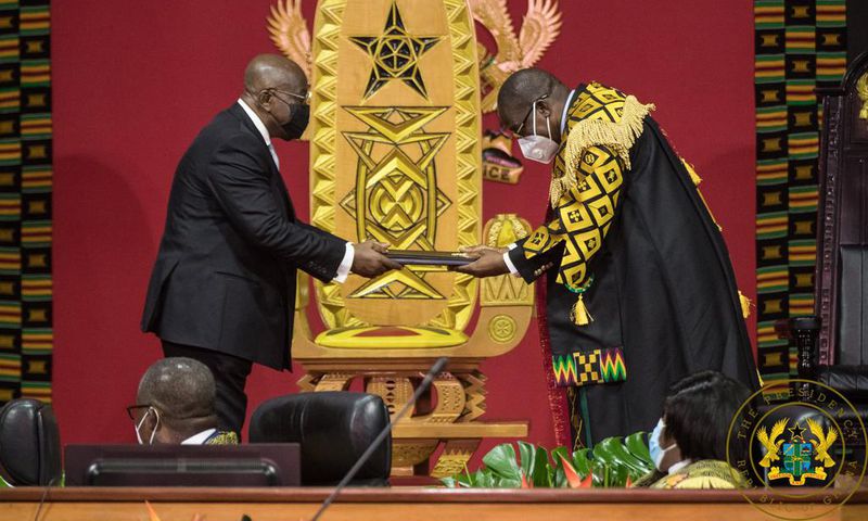 President Nana Addo Dankwa Akufo-Addo with Alban Bagbin