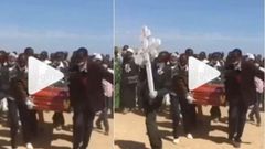 Funeral of man who left behind 42 wives, 156 children & 250 grandkids