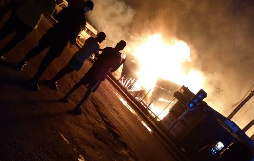 Madina: Fire ravages nursery school, other shops at Social Welfare