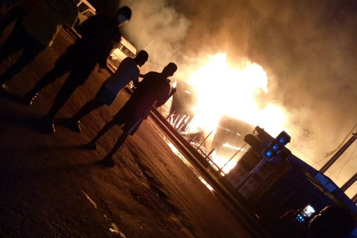 Madina: Fire ravages nursery school, other shops at Social Welfare