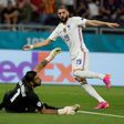 Karim Benzema scored his first goals for France since October 2015