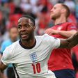 England forward Raheem Sterling celebrates scoring against the Czech Republic