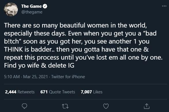 The Game's Tweet