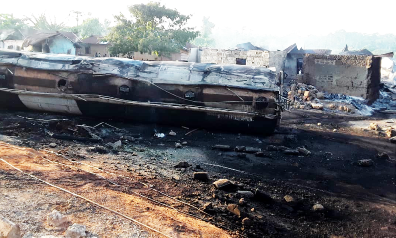 Ashanti Region: 3 dead as tanker explosion burns half of village