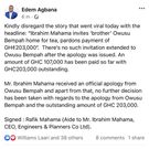 Ibrahim Mahama denies