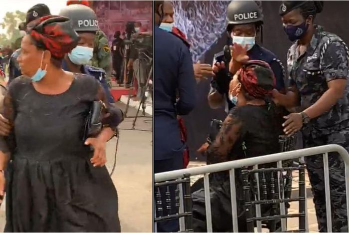 VIDEO: Woman who claims to be Rawlings’ daughter creates scene at his funeral