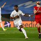 Vinicius Junior (C) put Real Madrid in a commanding position against Liverpool in their quarter-final tie