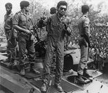 Former President Jerry John Rawlings during his military days