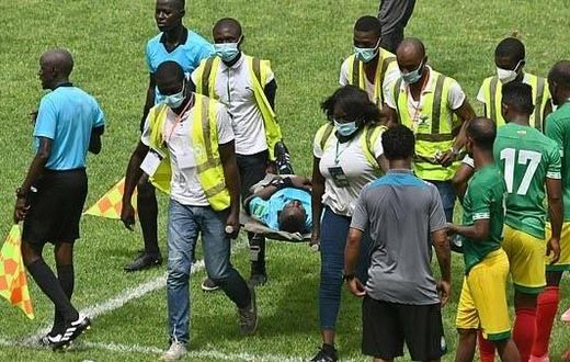 Ghanaian referee Charles Bulu collapses while officiating AFCON game