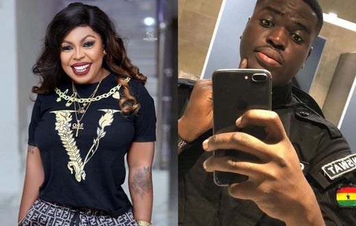 Afia Schwarzenegger and late police officer, Emmanuel Osei