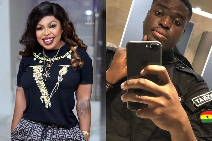 Afia Schwarzenegger and late police officer, Emmanuel Osei