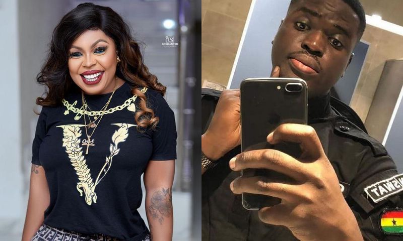 Afia Schwarzenegger and late police officer, Emmanuel Osei