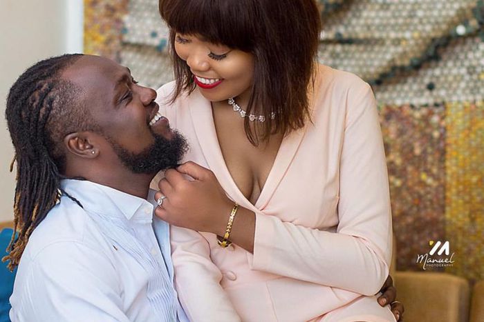 Eddie Nartey and late wife Vida Danso