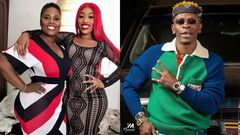 Shatta Wale and Fantana and her mum