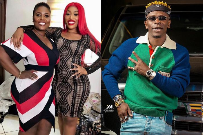 Shatta Wale and Fantana and her mum