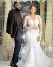 Juliet Ibrahim in wedding gown