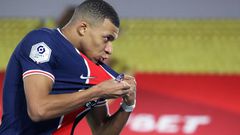 Kylian Mbappe is the top scorer in Ligue 1 but hasn't found the net in his last seven Champions League appearances