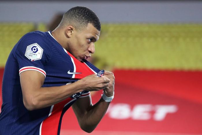 Kylian Mbappe is the top scorer in Ligue 1 but hasn't found the net in his last seven Champions League appearances