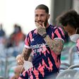 Real Madrid's Spanish defender Sergio Ramos  was forced onto the sidelines for much of the 2020/21 season