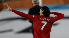 Manchester United striker Edinson Cavani