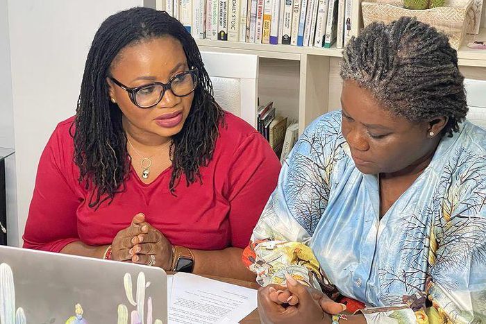 Cynthia Quarcoo and Charlotte Osei