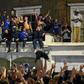 Chelsea supporters unable to go to the Champions League final piled onto the streets surrounding the club's Stamford Bridge stadium in London after their team beat Manchester City to be crowned European champions