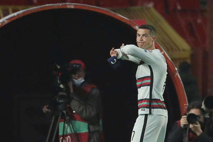 Cristiano Ronaldo was left fuming after being denied what he thought was a late winning goal for Portugal in their World Cup qualifier in Serbia