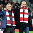 Gerard Lopez, right, took over Lille from  Michel Seydoux in 2017 and leaves the club top of the league and deeply in debt