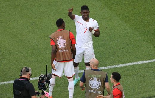 Switzerland's Breel Embolo scored just six goals for Borussia Moenchengladbach last season