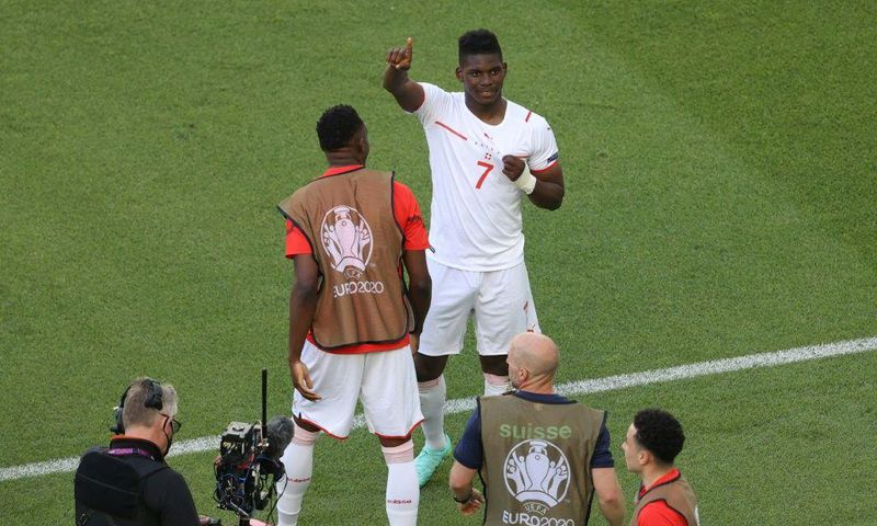 Switzerland's Breel Embolo scored just six goals for Borussia Moenchengladbach last season