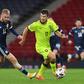 Banned: Czech Republic's defender Ondrej Kudela (right) will miss Euro 2020 due to a 10-match UEFA ban for racially abusing Rangers and Finland midfielder Glen Kamara
