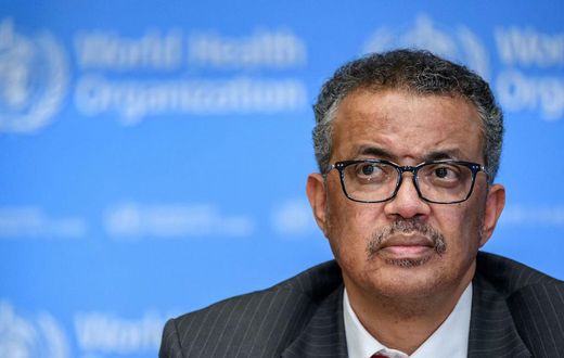 WHO Director-General Tedros Adhanom Ghebreyesus on March 11, 2020.