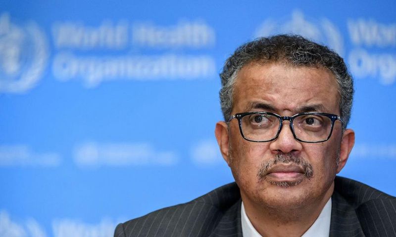 WHO Director-General Tedros Adhanom Ghebreyesus on March 11, 2020.