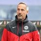 Frankfurt's Austrian head coach Adi Huetter is leaving at the end of the season to join Borussia Moenchengladbach