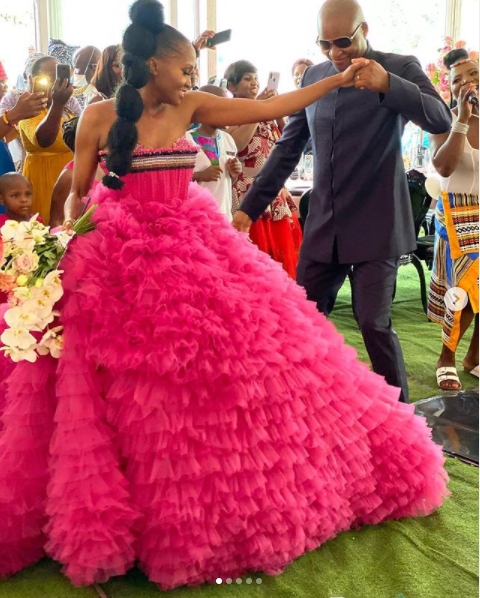 Rebotile Malomane and her husband