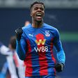 Wilfried Zaha celebrates the first Crystal Palace goal in a 5-1 triumph over West Bromwich Albion at the weekend