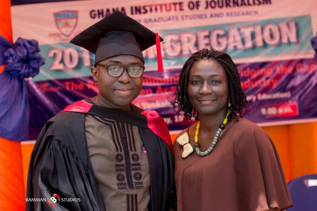 Kafui Dey and wife