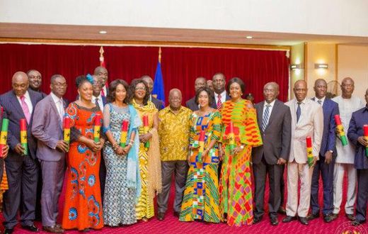 Nana Addo with his Ministers