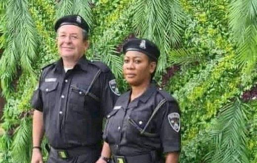 Nigerians raise alarm as white man gets recruited into their police service